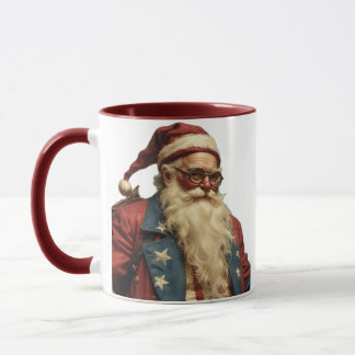 Mug Patriotic Santa Clause