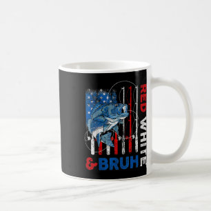 Mug Patriotique rouge blanc & Bruh America Fish Fi