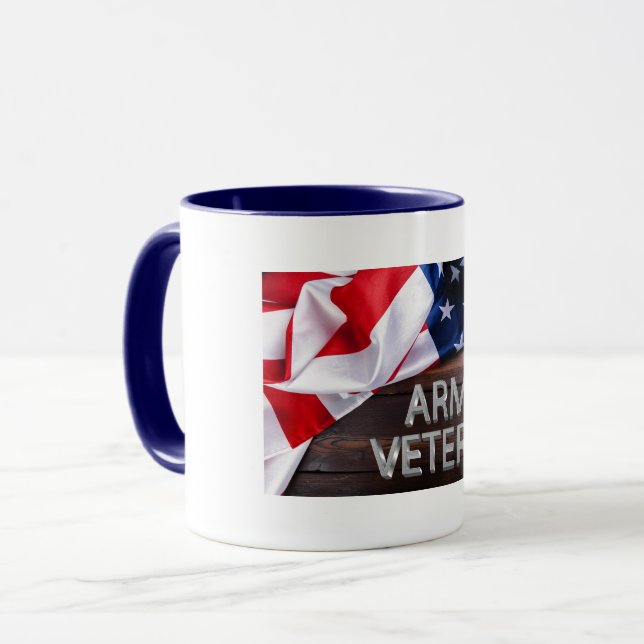 Mug Patriotique "vétéran de l'armée" (Devant gauche)