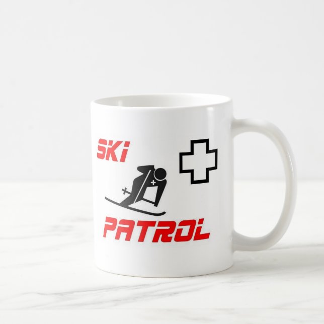 Mug Patrouille de ski - "skieur " (Droite)