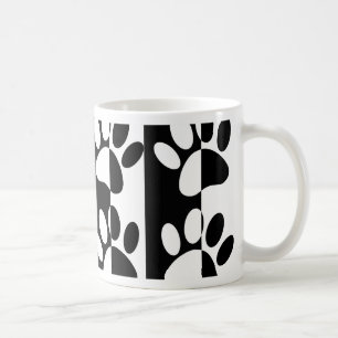 Mug Patrouilles Et Rayures De Chien Noir Et Blanc