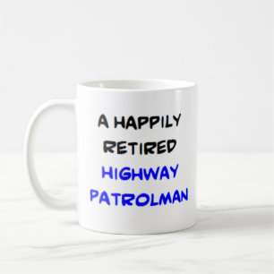 Mug patrouilleur routier à la retraite