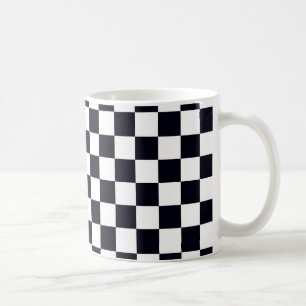Mug Patters de Black and White Checker
