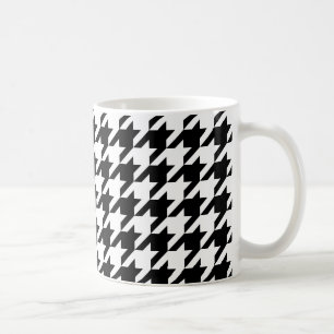 Mug Patters de Black and White Large Houndstooth