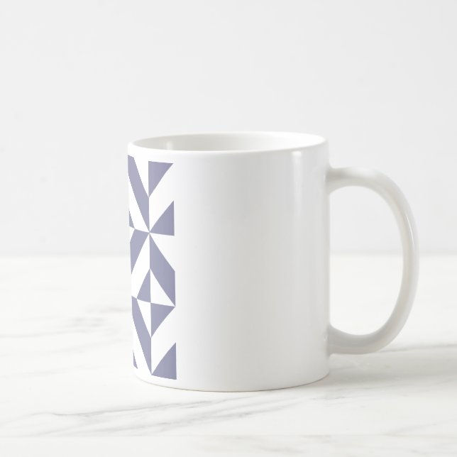 Mug Patters Midnight Blue Geometric Deco Cube (Droite)