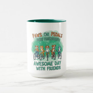 Mug Pattes sur Pédales : Une journée incroyable avec d