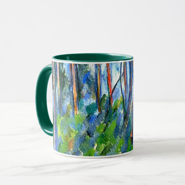 Mug Paul Cezanne : Dans les Bois, tableau de Cezanne M (Devant gauche)