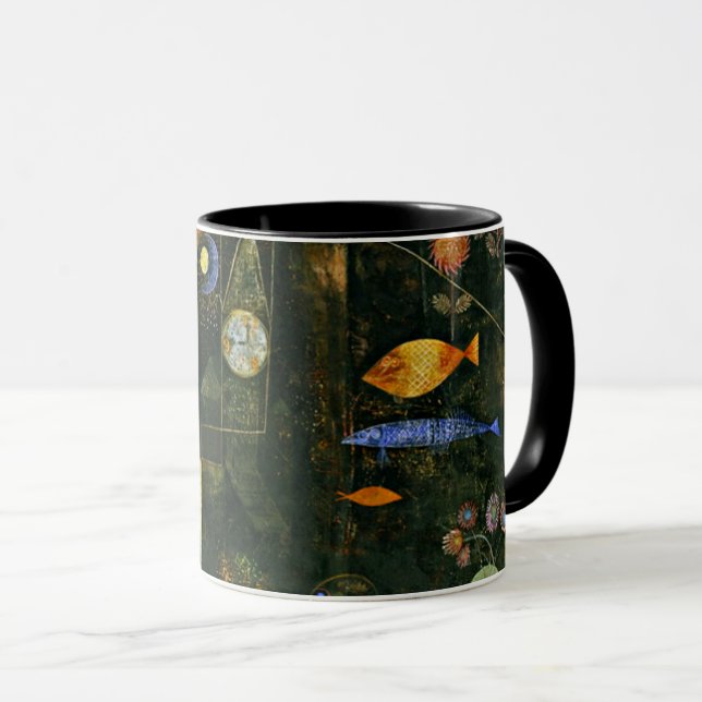 Mug Paul Klee art : Fish Magic, célèbre peinture Klee (Devant droit)