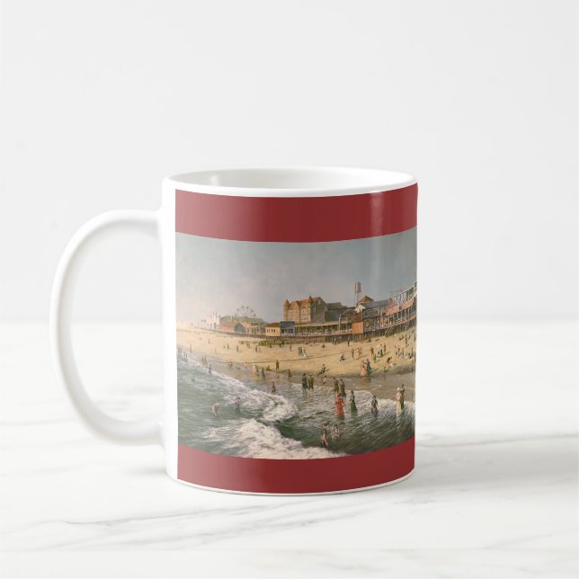 Mug Paul McGehee "panorama de ville d'océan - 1915" (Gauche)