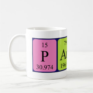 Mug Paulina zone de nom de table périodique