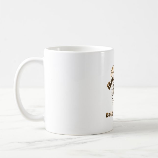Mug pause café avec malinois belge (Gauche)