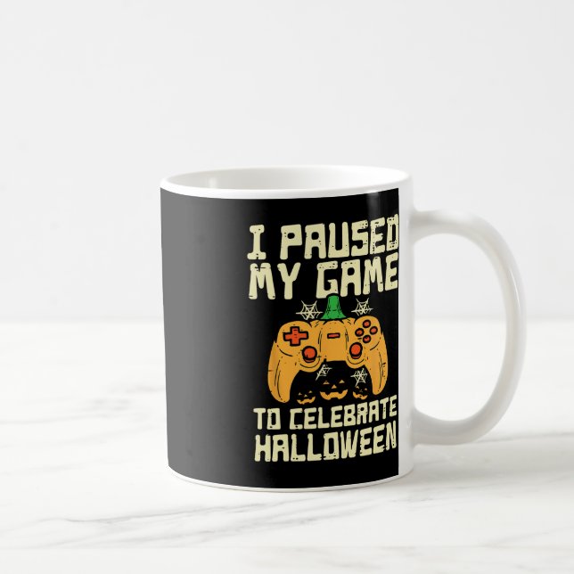 Mug Pause Mon Jeu Jeu Halloween Joueur Costume de jeu  (Droite)