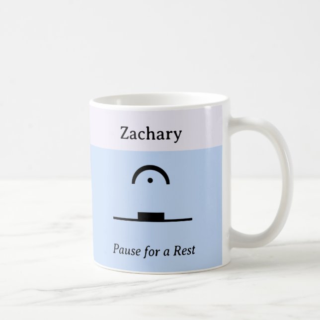 Mug Pause pour un repos Humoristique amusant musique d (Droite)