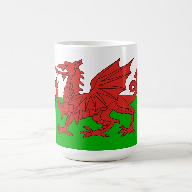 Mug pavillon du dragon du pays de galles (Centre)