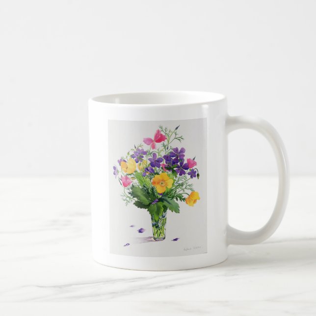 Mug Pavots et géraniums (Droite)
