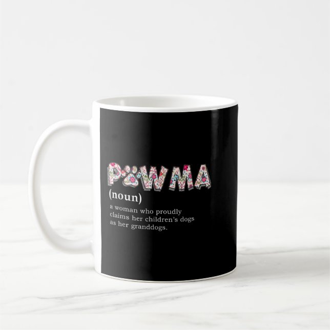 Mug Pawma Définition T-shirt maman grand-mère tante ch (Gauche)