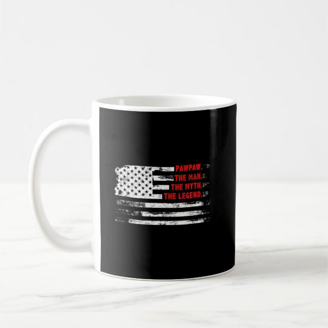 Mug Pawpaw Le Mythe Homme Légende Drapeau américain am (Gauche)