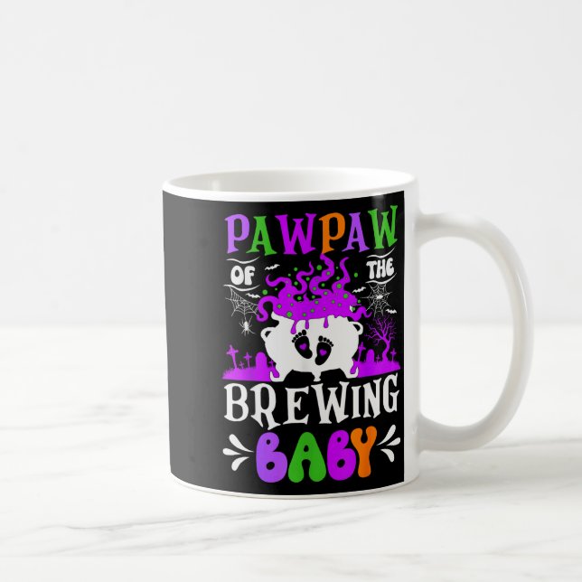 Mug Pawpaw Of The Brewing Baby Grandpa To Be Halloween (Droite)