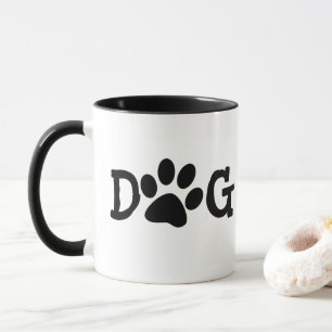 Mug Pawprints maman chien sur blanc