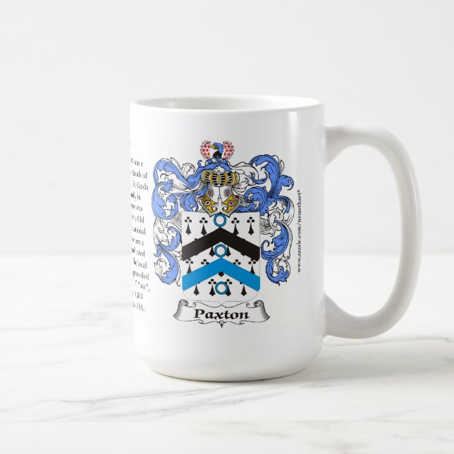 Mug Paxton, l'origine, la signification et la crête (Droite)