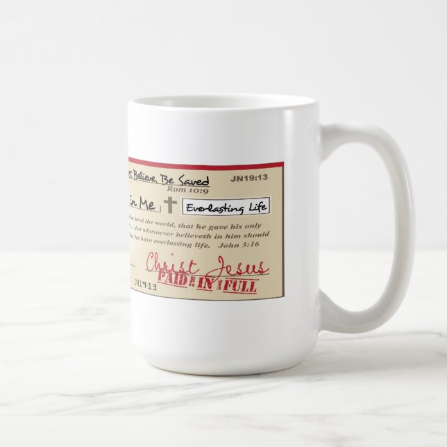 Mug Payé entièrement économisé par le contrôle de (Droite)