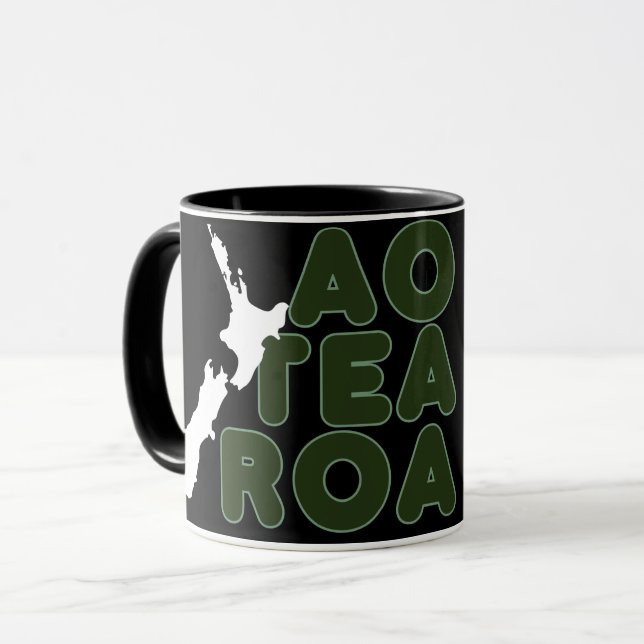 MUG PAYS D'AOTÉAROA NOUVELLE-ZÉLANDE KIWI NZ PERSONNAL (Devant gauche)