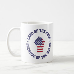 Mug Pays du drapeau américain libre Patriotique