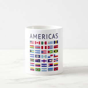 Mug Pays Flags Amériques National Flags Amérique