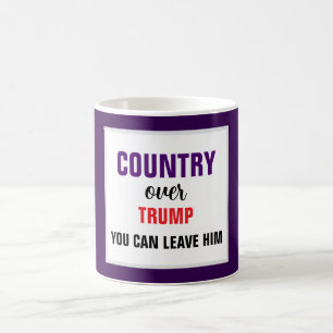 Mug Pays sur Trump Vous pouvez le quitter