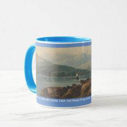 Mug Paysage au Pays de Galles avec Château, Par John V