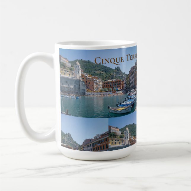 Mug Paysage d'art touristique Cinque Terre Italie (Gauche)