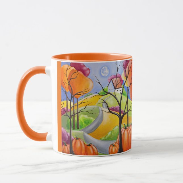 Mug Paysage d'automne Art Whimsical (Gauche)
