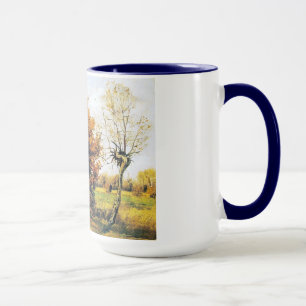 Mug Paysage d'automne avec quatre arbres