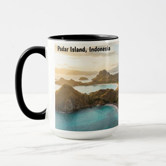 Mug Paysage de coucher de soleil de l'île de Padar Toi (Gauche)