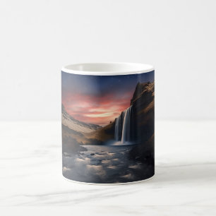 Mug Paysage de la cascade en Islande