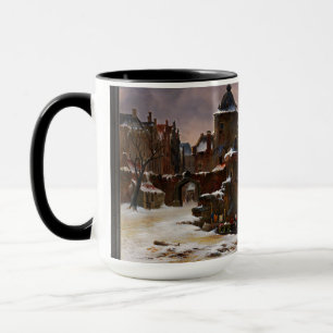 Mug Paysage D'Hiver Avec Frozen River Art Classique
