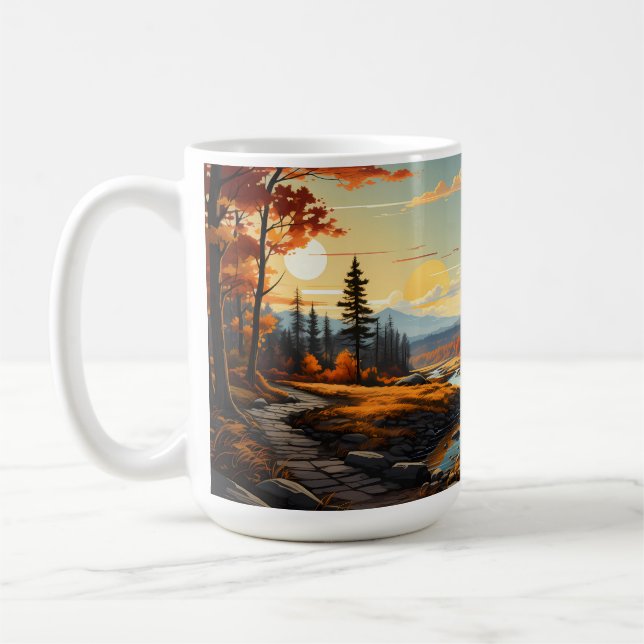 Mug Paysage Forestier En Automne (Gauche)