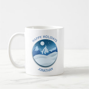 Mug Paysage givré paisible sur mesure