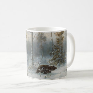 Mug Paysage hivernal avec ours Brown