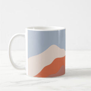 Mug Paysage illustrations du milieu du siècle, plan mi
