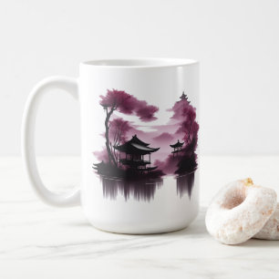 Mug Paysage japonais au bord du lac -