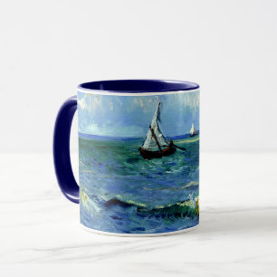Mug Paysage marin, peinture d'art par van Gogh