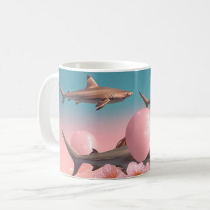 Mug Paysage onirique surréaliste avec des requins et d