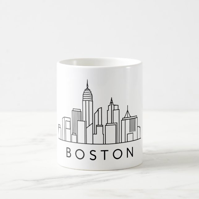 Mug Paysage urbain de Boston – Conception de ville (Centre)