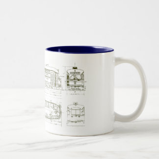 Mug PC Blueprint - Arrière - plan blanc