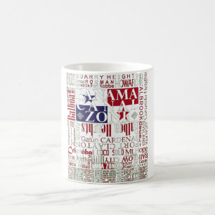 Mug PCZ - Emplacements de zone de canal de Panama Avec