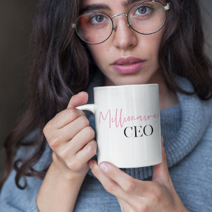 Mug PDG de minima millionnaire moderne   Rose Et Noir