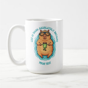 Mug PDG drôle de Capybara qui ne fait rien sur mesure
