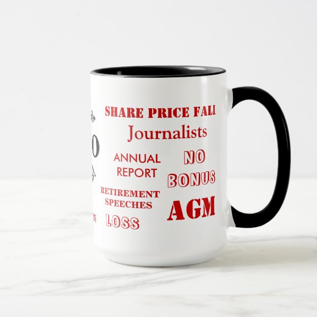 Mug PDG Jouer des mots désagréablement drôle Peeves po (Droite)