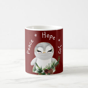 Mug Peace Hope Joy Pingouin masqué